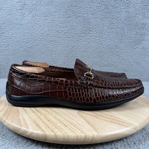 Allen Edmonds Shoes Mens Size 12 D Brown Grand Cayman Horsebit Loafers Driver